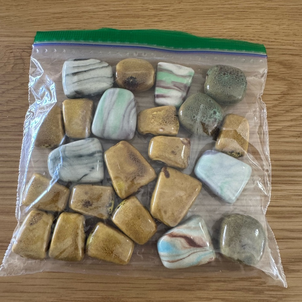 Bulk Assorted Brown’s Ceramic Beads – 292 Grams for Jewelry Making